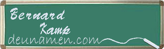 Bernard Kamp Visitenkarte